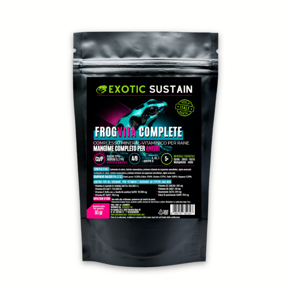 FROGVITA COMPLETE – Complesso Mineral-Vitaminico per Rane e Anfibi | EXOTIC SUSTAIN