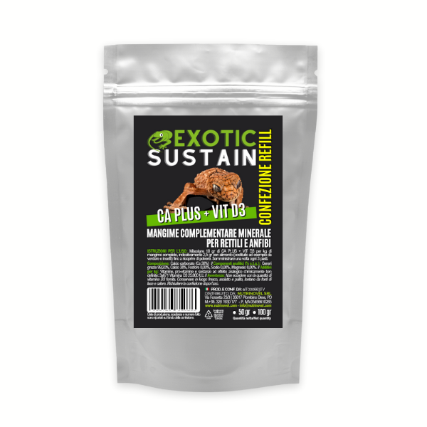 CALCIO CARBONATO CON VITAMINA D3 | EXOTIC SUSTAIN