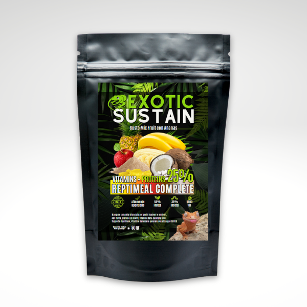 ReptiMeal Complete: VITAMINS + PROTEINS 25% MixFruit con Ananas